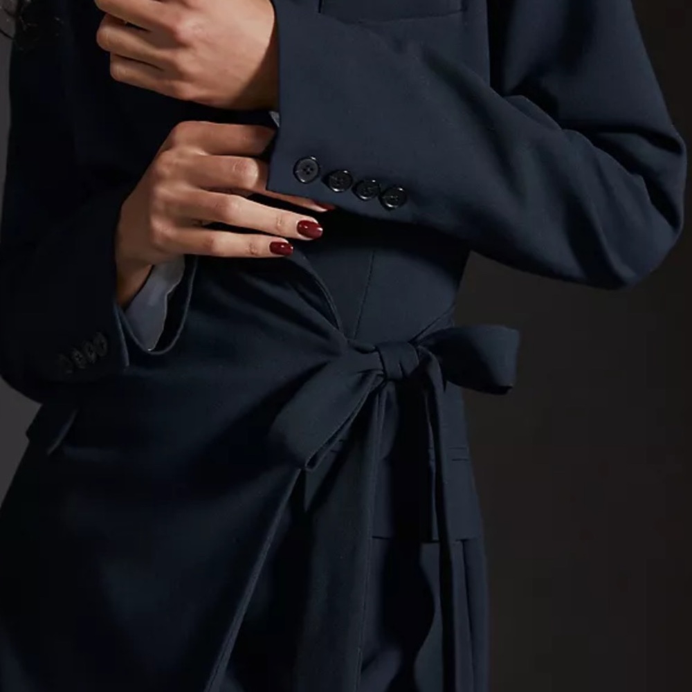 LAST CALL! Blazer Wrap Dress - Picture 3 of 9